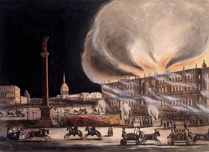 On a cold December night, the symbol of Russia&rsquo;s imperial prowess went up in flames. 