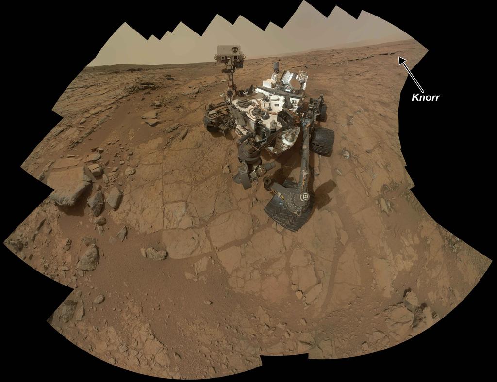 Curiosity Mars rover self portrait