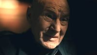 Professor X looking upset in the Doomsday trailer.