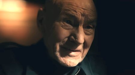 Professor X looking upset in the Doomsday trailer.