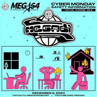 Design for Mega64 Black Friday stream by Meg Turner