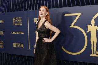Jessica Chastain attends the 30th Annual Screen Actors Guild Awards.