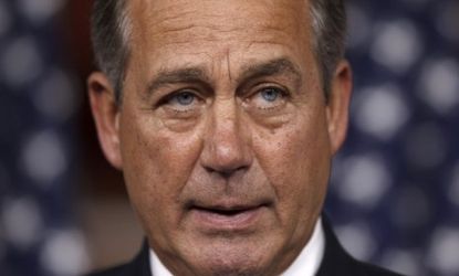 House Speaker John Boehner (R-Ohio) says he sees the debt ceiling as an "action-forcing event," where he will insist on cuts greater than the ceiling increase.