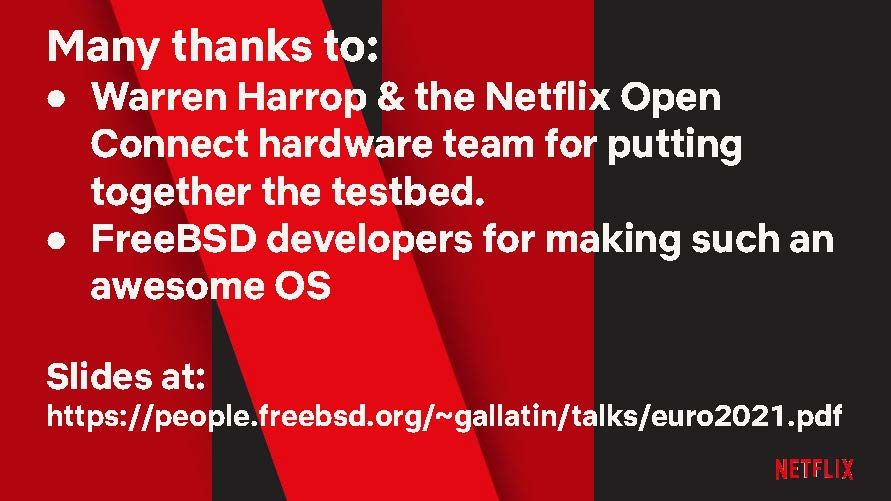 Serving Netflix Video at 400 Gb/s on FreeBSD