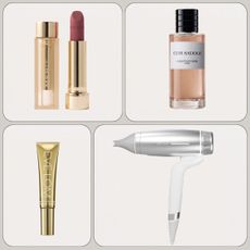 Graphic of some of the best new beauty products of the month