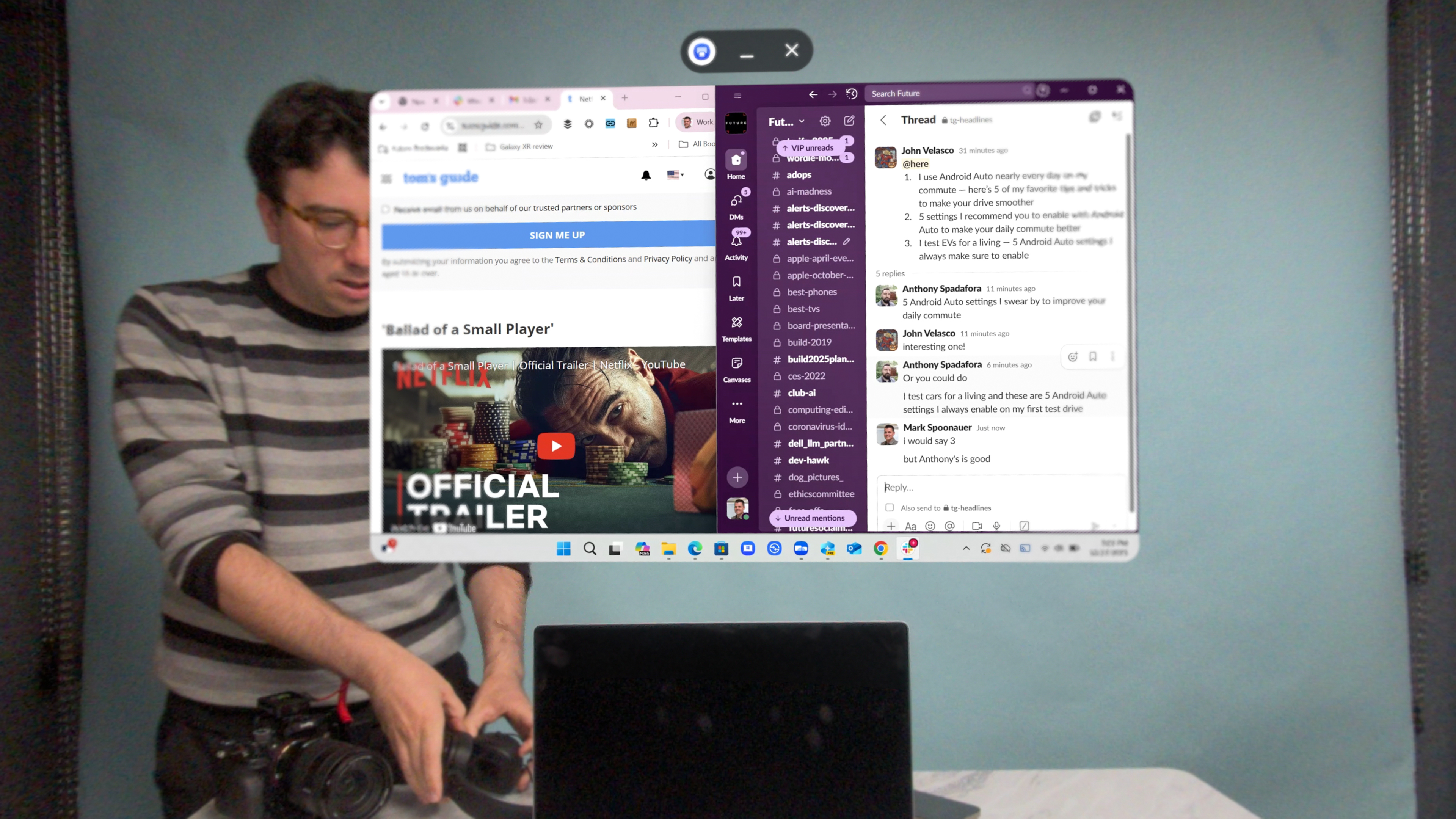 Samsung Galaxy XR augmented reality headset