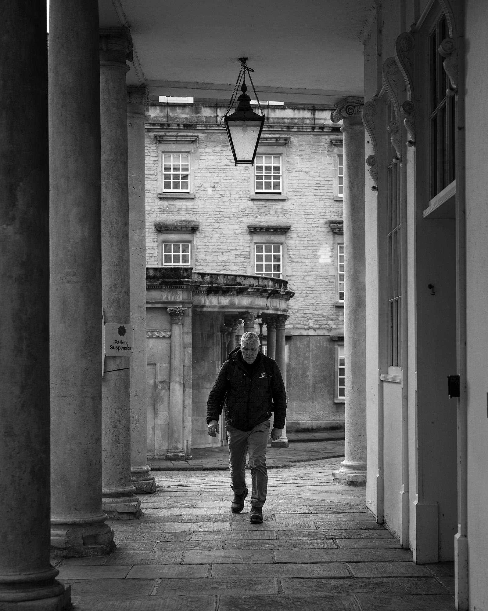 Black and white street photograph