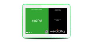 The Atlona Velocity control panel for room scheduling.