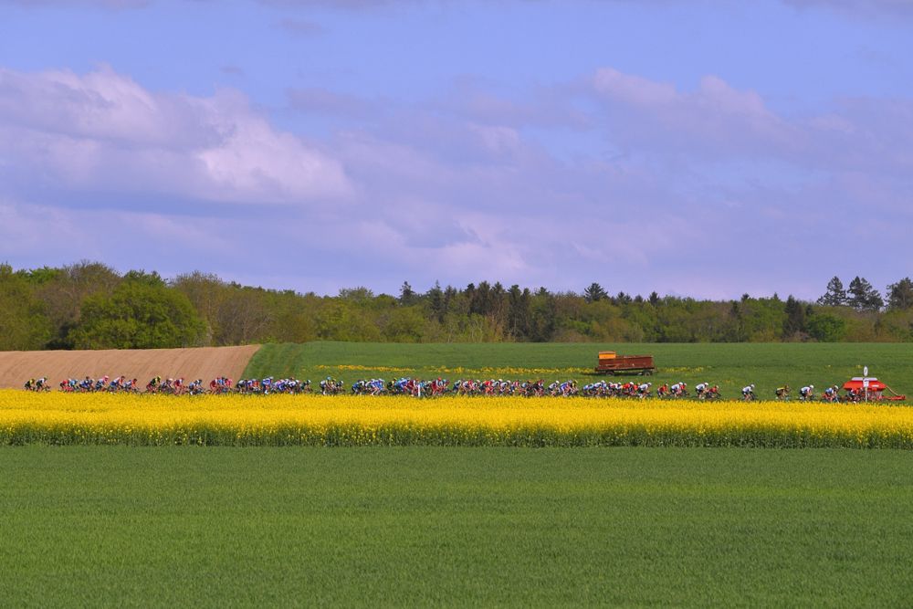Scenery along the route of stage 2 at Tour de Romandie