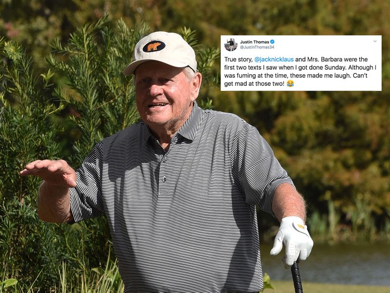 Jack Nicklaus Reveals Premature Justin Thomas Text