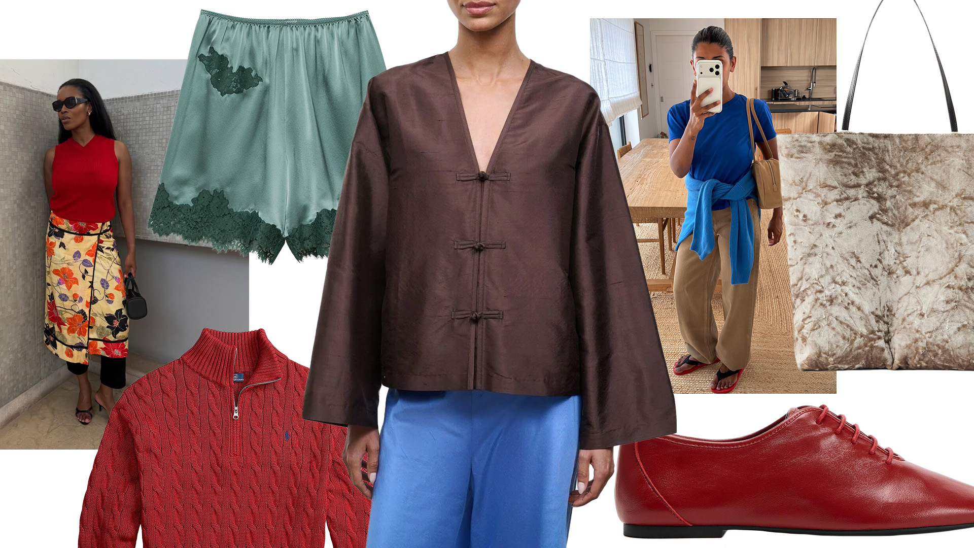 Collage of stylish fall 2026 shopping inspiration