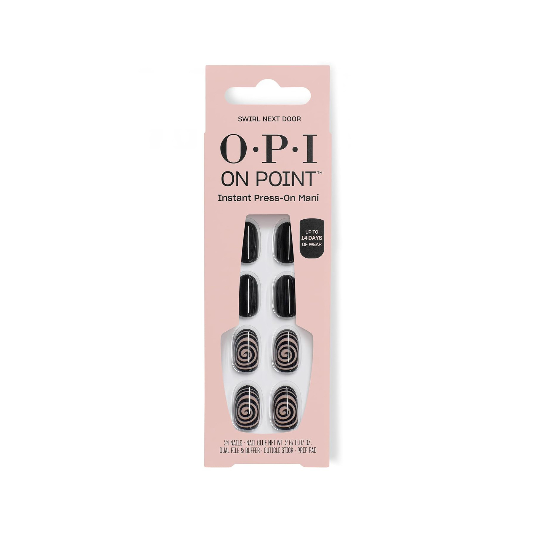 OPI, On Point Press-On Mani in Swirl Next Door
