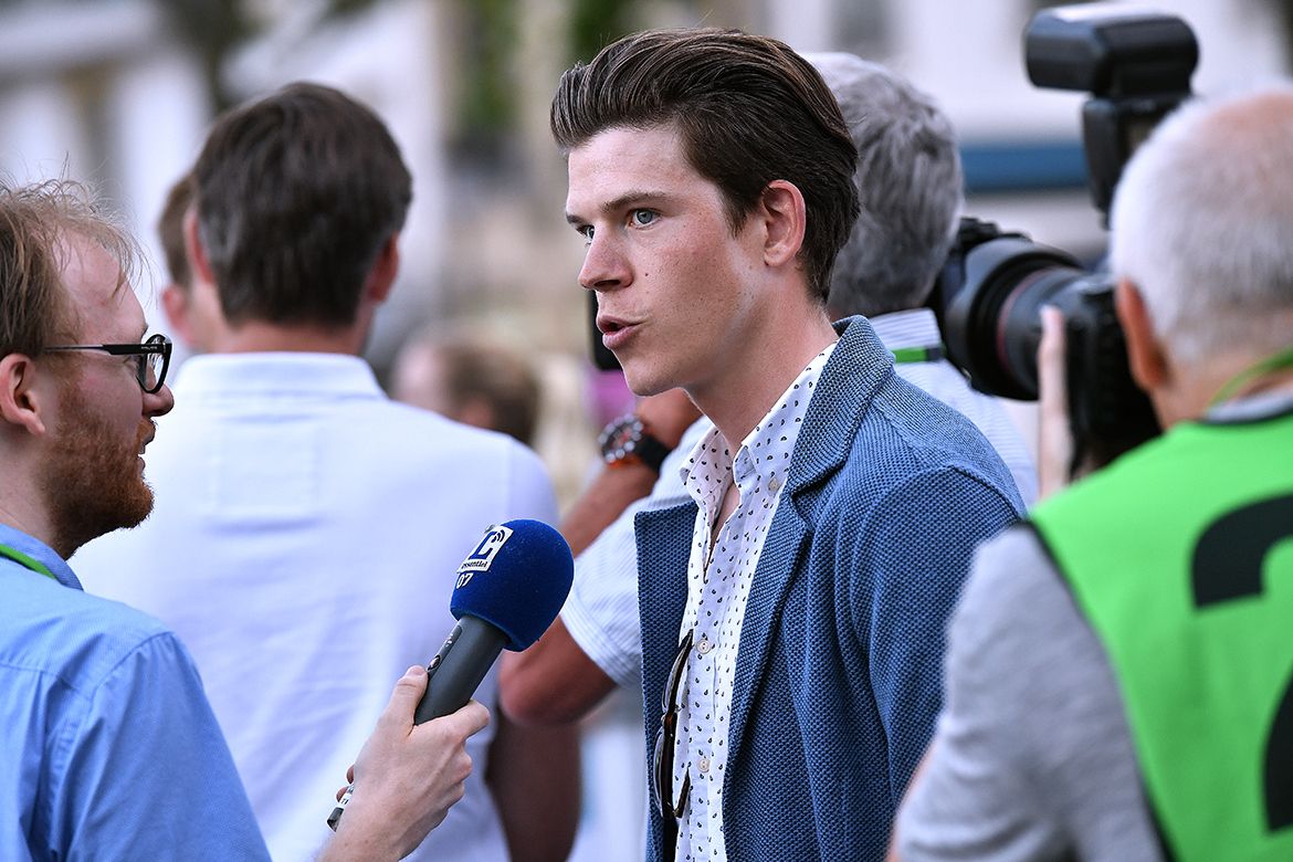 Bob Jungels was a guest at his home race