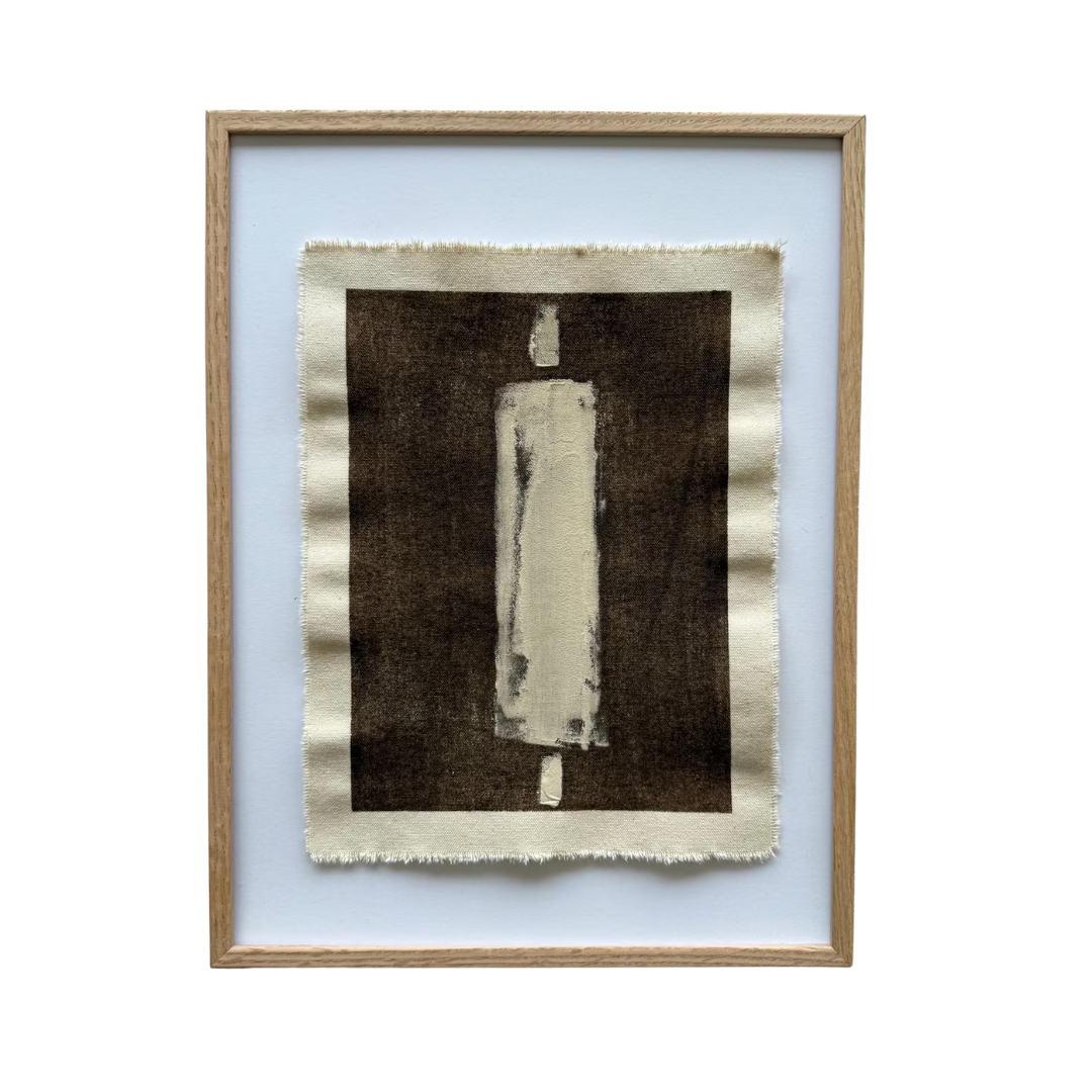 The Salvaged Vessel, Hand Painted Abstract Textile Art