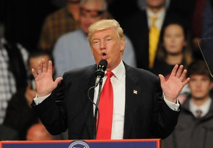 Donald Trump speaking in Des Moines
