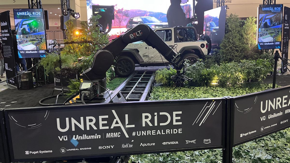 The Unreal Ride at InfoComm 2023.