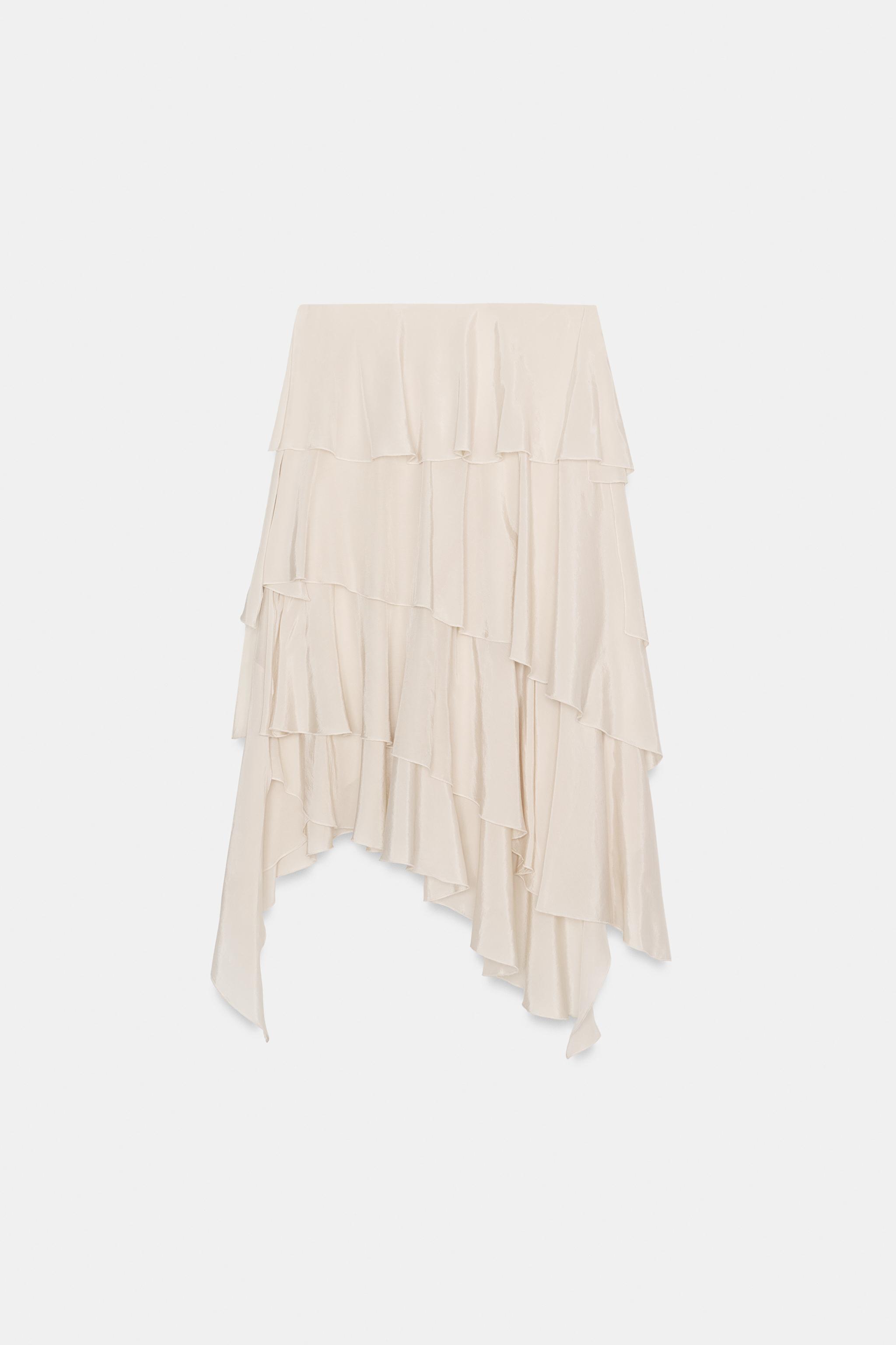 Zw Collection Flowy Ruffled Skirt