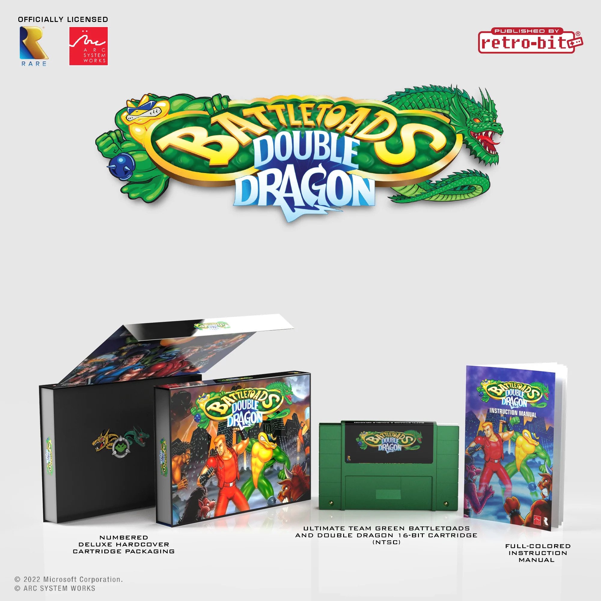 Relanzamiento de SNES de edición limitada de Battletoads y Double Dragon
