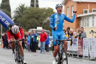 Jordan Kerby (Jayco - Honey Shotz) gets the Stage 7 win at the Tour of Gippsland