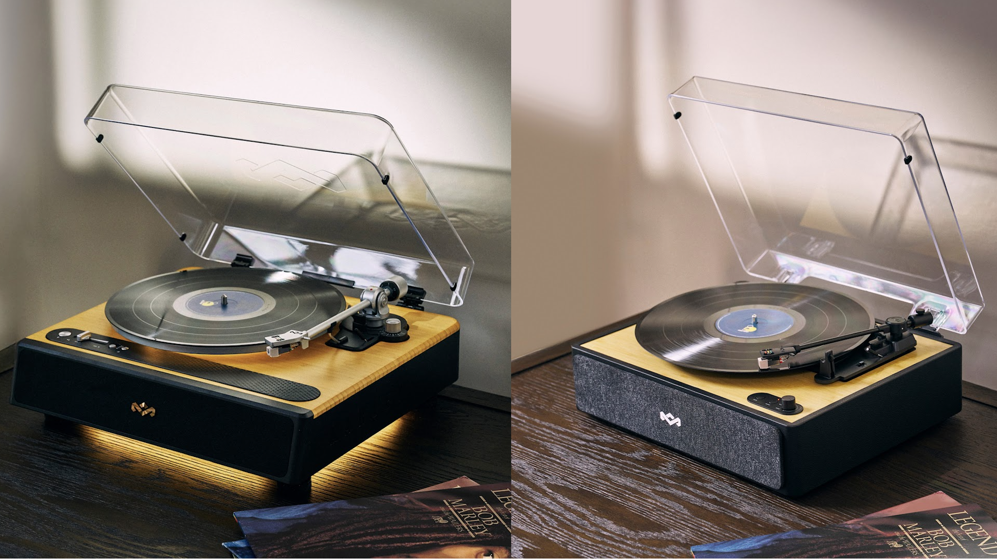 House of Marley Soul Rebel and Rise Up turntables