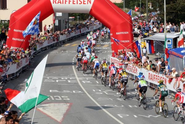 Huge crowds were making an equally massive amount of noise as they supported the peloton today.