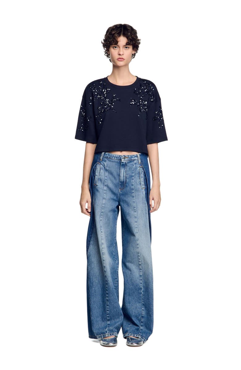 T-Shirt With Beaded Details