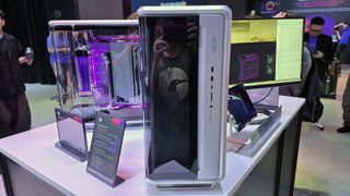 Cooler Master Cooling X Pro with the MasterFrame 360 Panoramic to the right of it