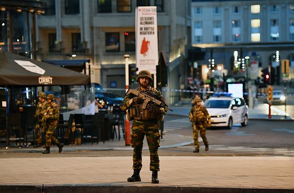 Police in Brussels.