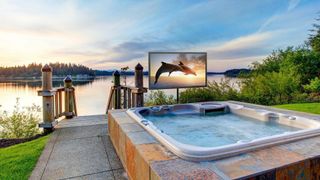 Outdoor TVs - TV by the hot tub
