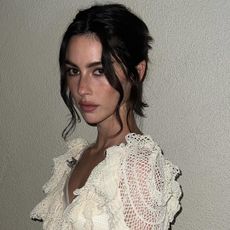 Gracie Abrams updo hairstyle