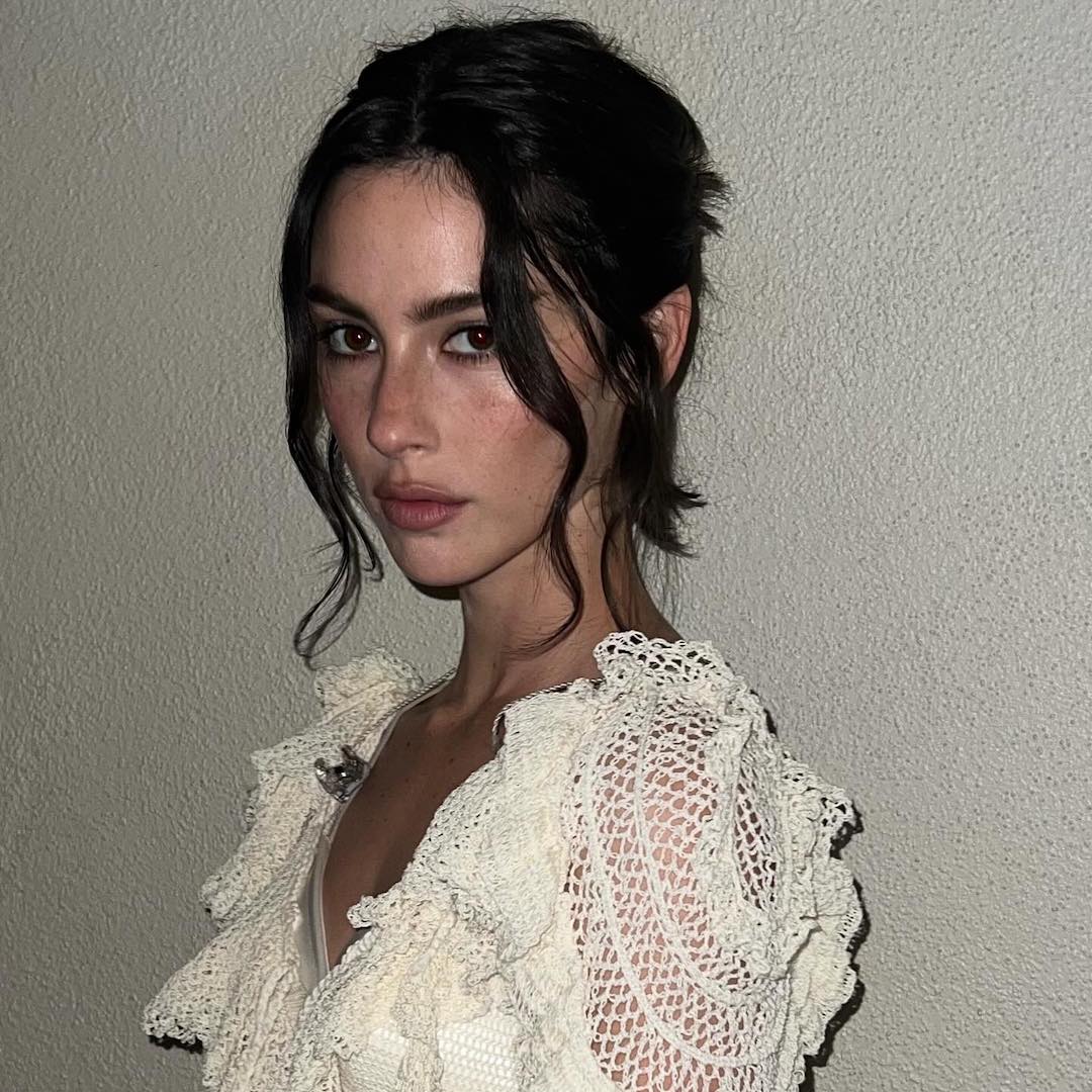 Gracie Abrams updo hairstyle