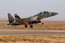 An Israeli fighter plane taking off