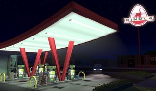 Dinoco gas station