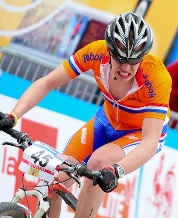 Bas Van de Vorst (Netherlands) with one lap to go