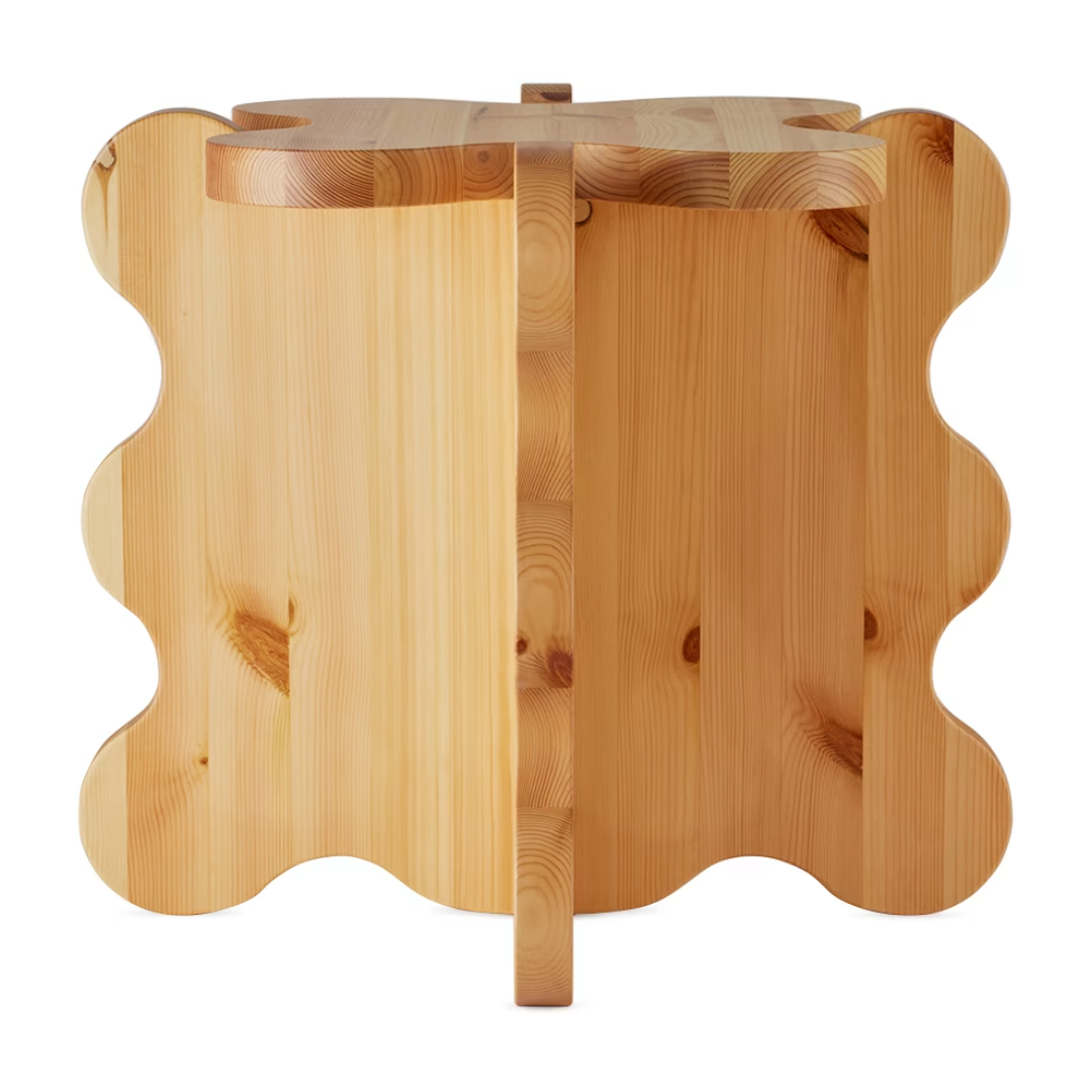 Beige Curvy Mini Side Table