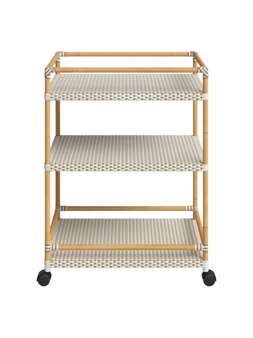 Ellie Bar Cart with Metal Outer Material