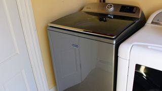 Maytag MVW7230HC 5.2 cu. ft. Smart Top Load Washer being tested in writer's home