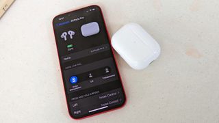 Enabling the AirPods Pro 2's ANC mode in the iOS settings