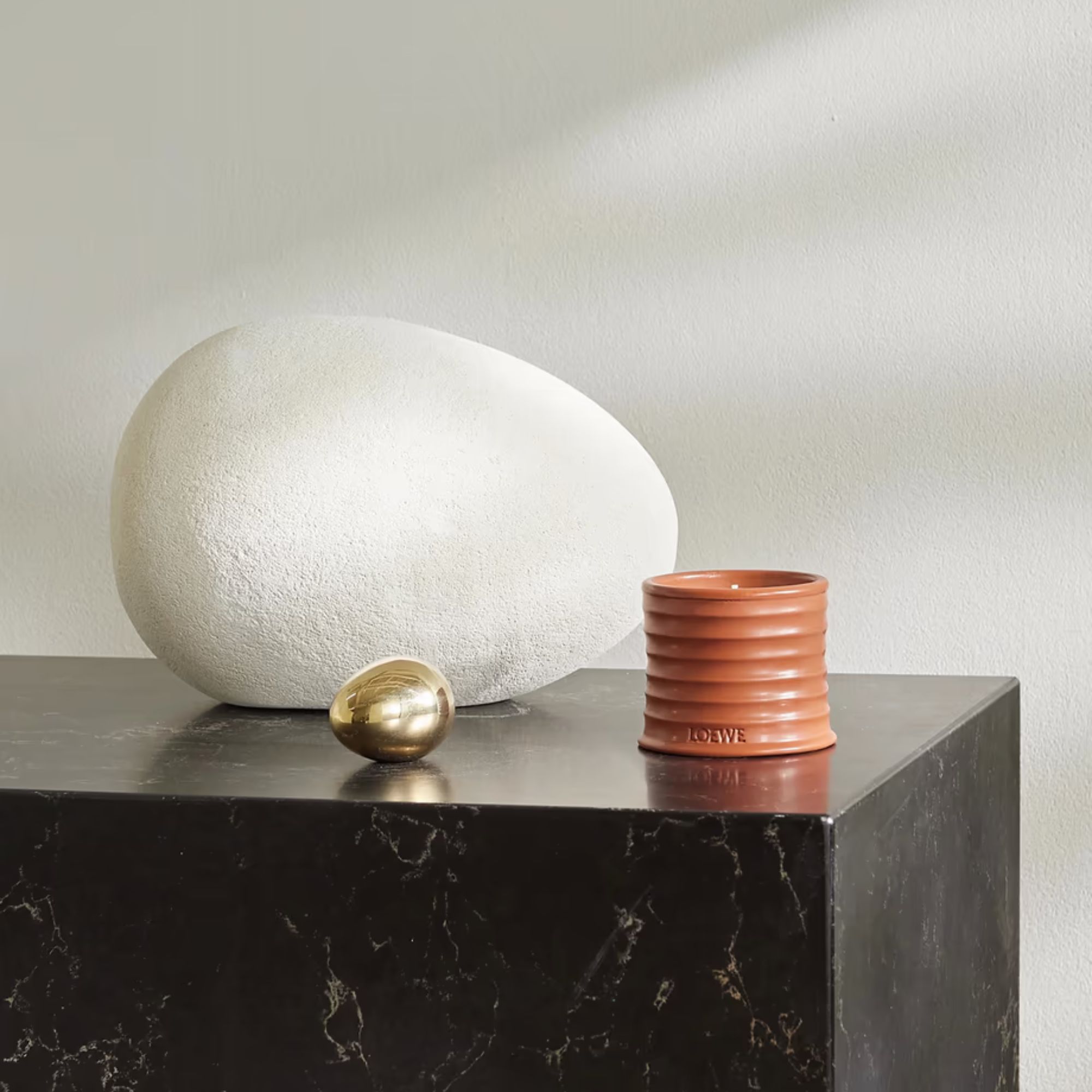 FOURTH STREET, Egg Limestone Ornament
