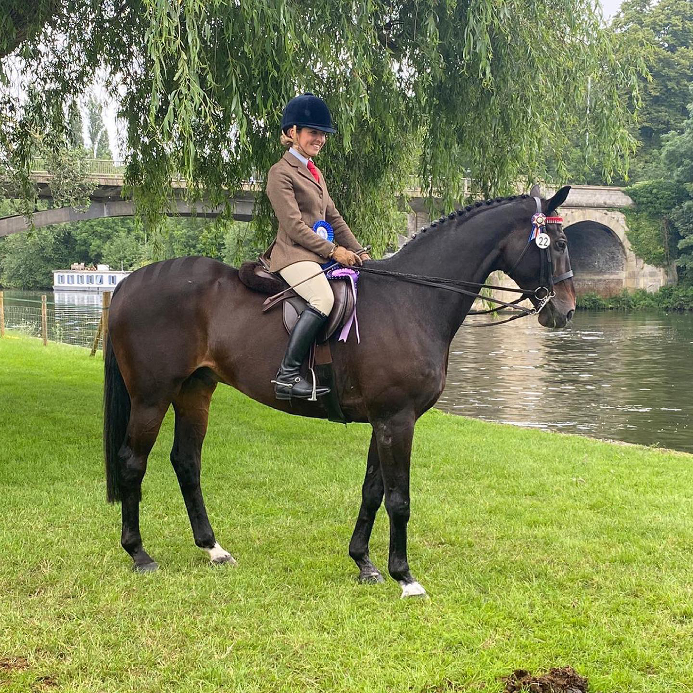 Sarah Gwilliam and Happy Times at the 2021 Royal Windsor Horse Show
