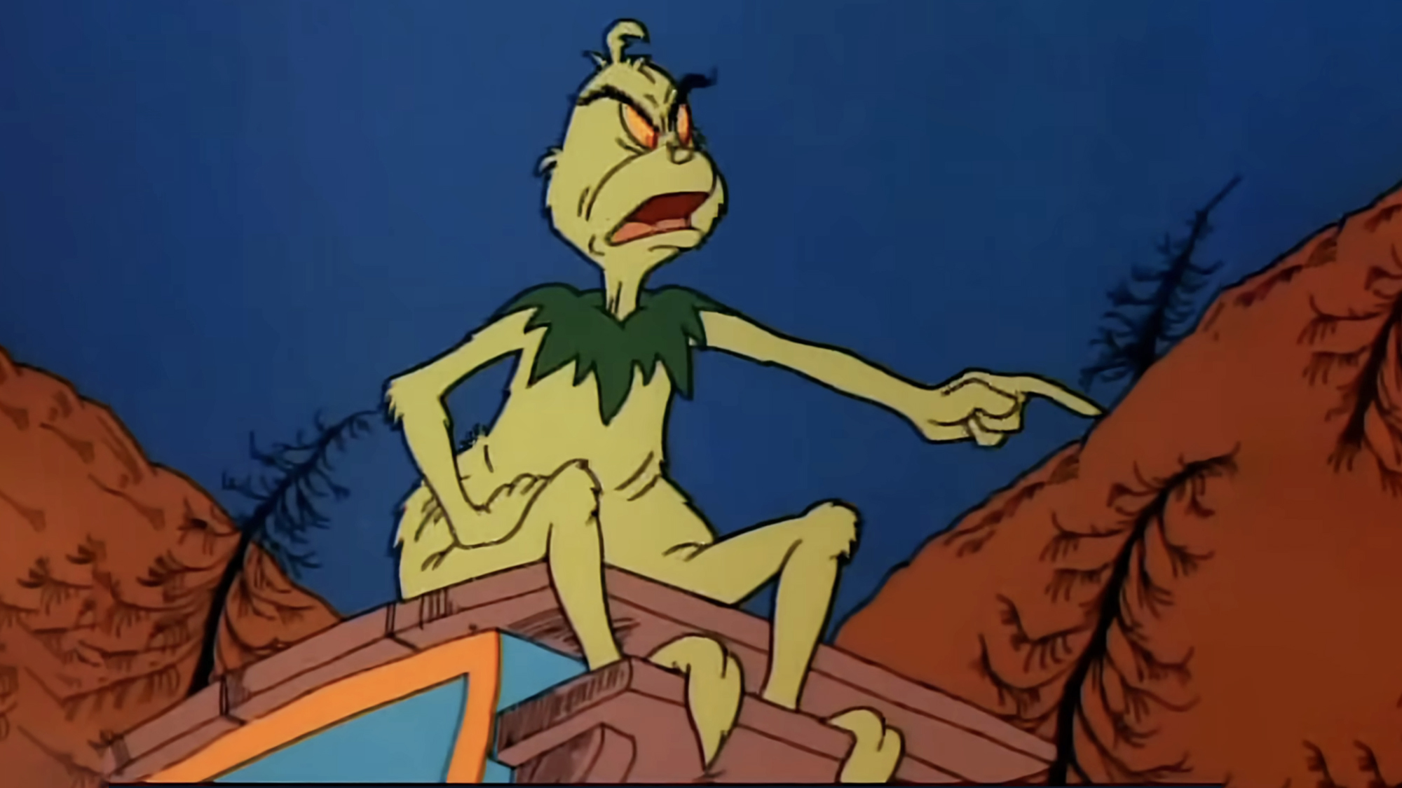 The Grinch as he appears in the underrated and often forgotten 1977 cartoon sequel, 'Halloween is Grinch Night.'