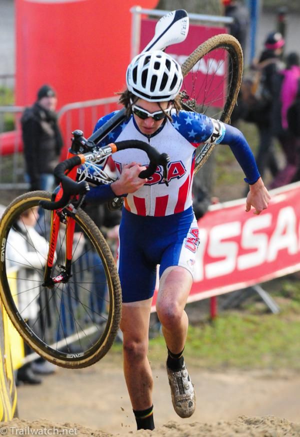 Richard Gory (USA) running in the sand