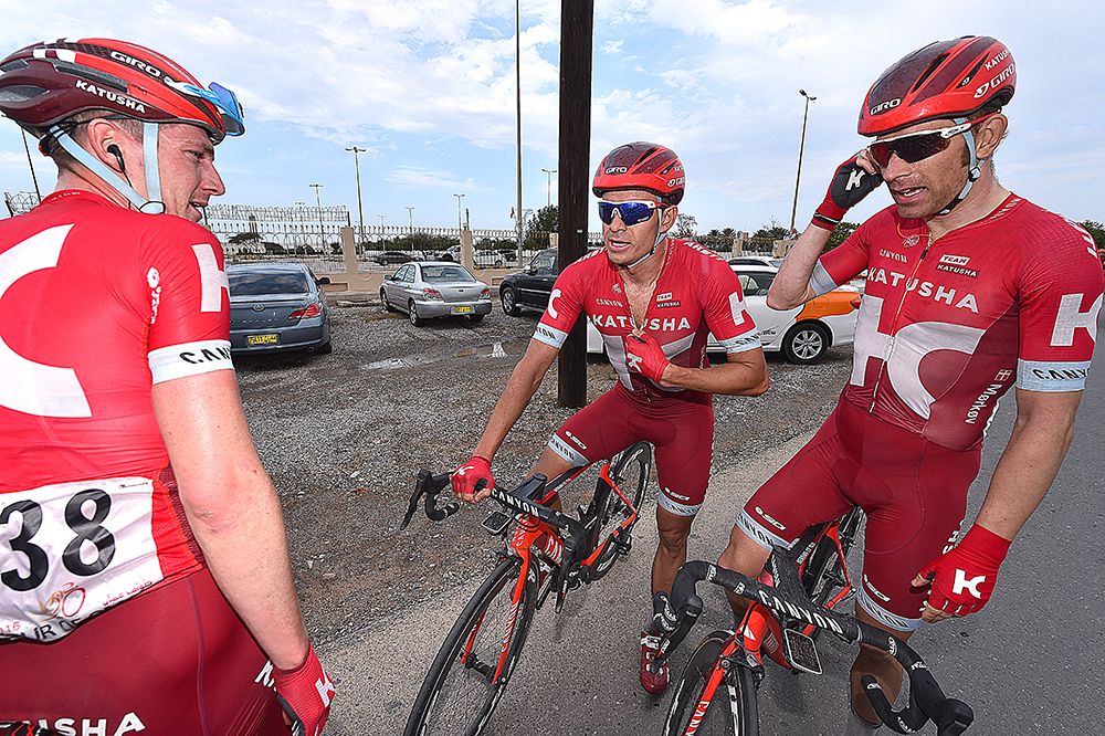 The Katusha riders discuss the stage win
