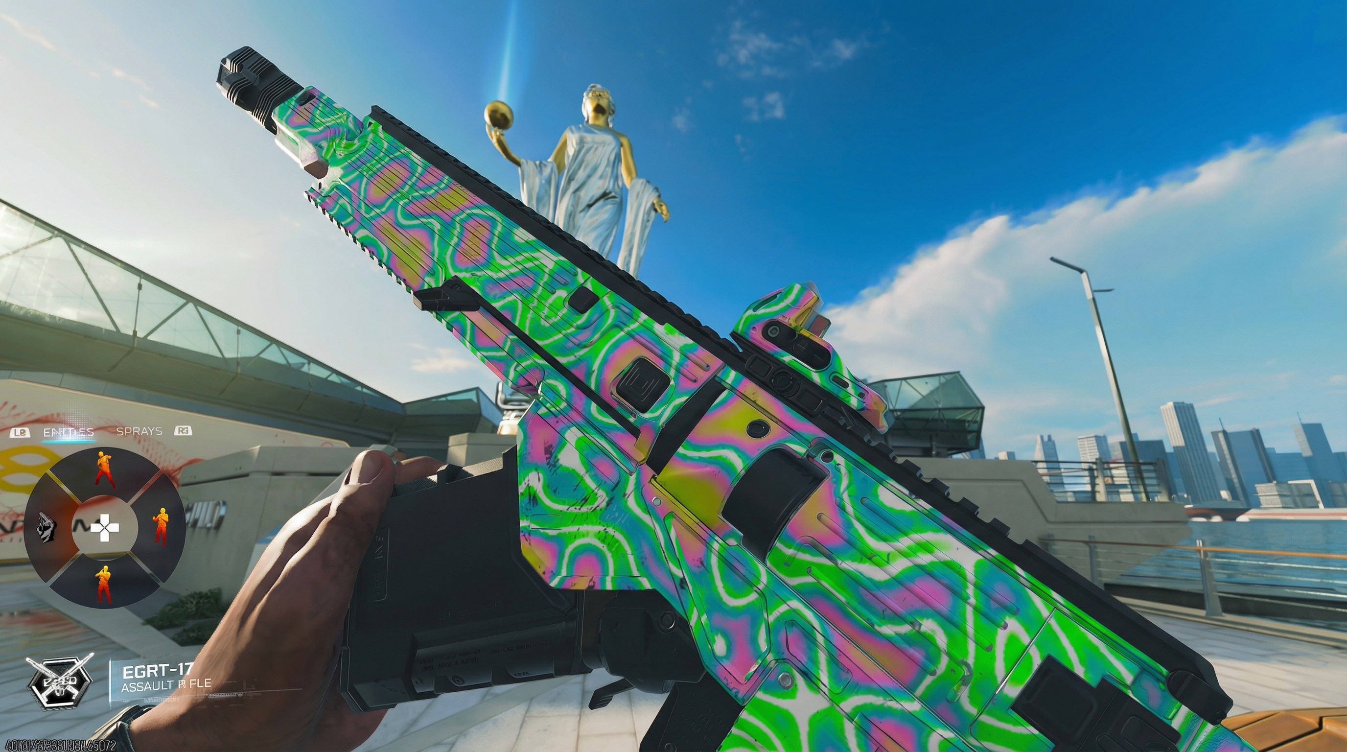 The Multiplayer Mastery Camo from the Black Ops 7 Escalation Directive event.