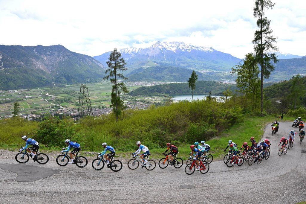 The mountain views of the Tour of the Alps