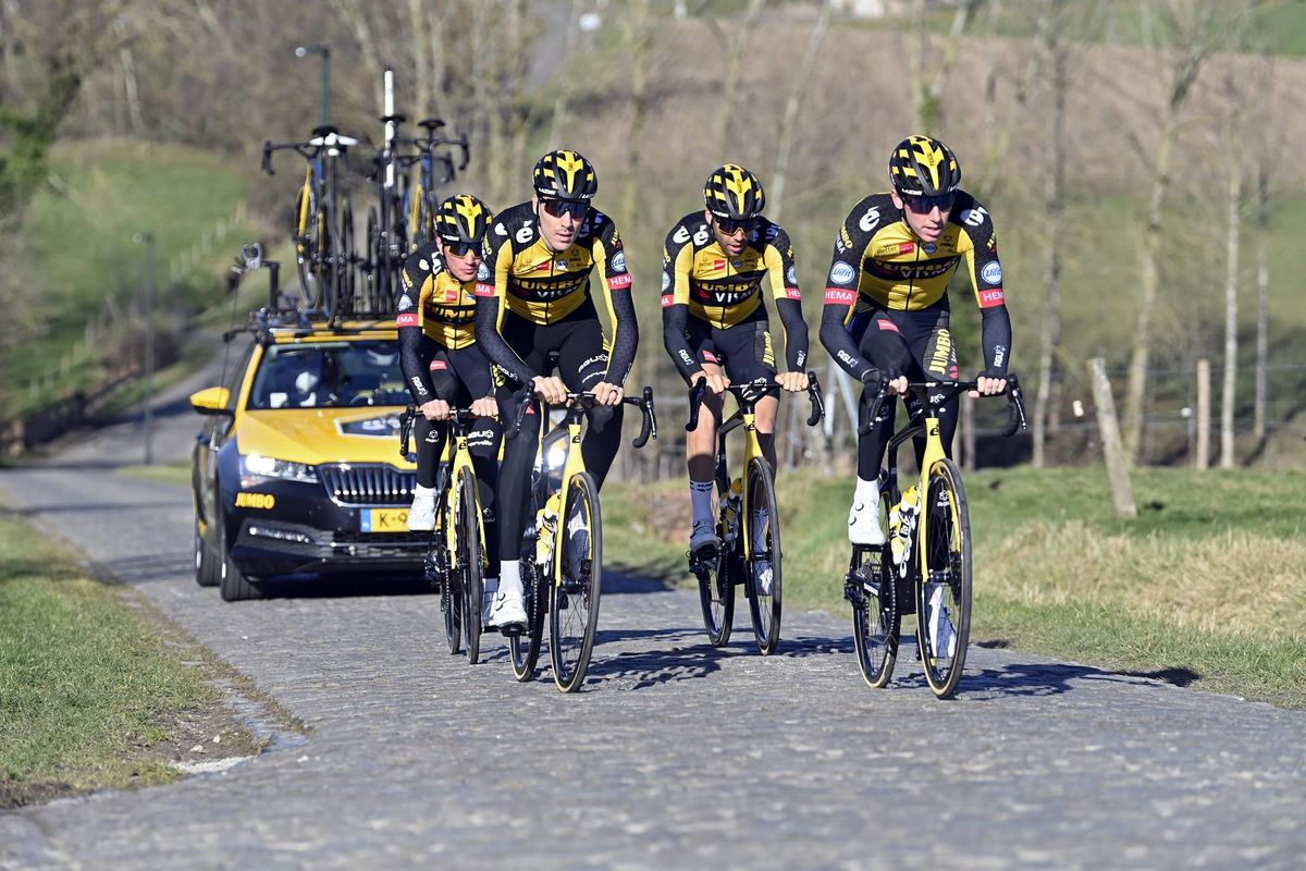 Omloop Het Nieuwsblad 2021 75h Edition Training Flanders Classics 25022021 Jumbo Visma photo Nico VereeckenPNBettiniPhoto2021