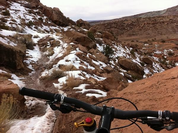 Snowy desert riding offers some cool contrast