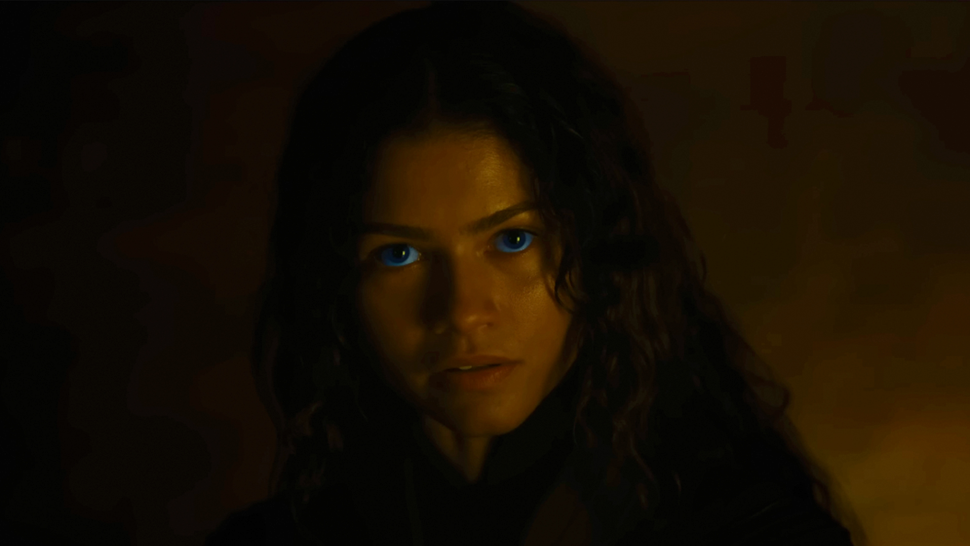 Zendaya as Chani in Dune Part 3, in the shadows
