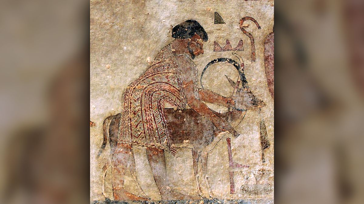 A man called &quot;Abisha the Hyksos&quot; was part of a foreign delegation described in a painting on the tomb of Khnumhotep II (circa 1900 B.C.) This is one of the earliest known uses of the term &quot;Hyksos.&quot;