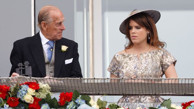 Princess Eugenie & Prince Philip